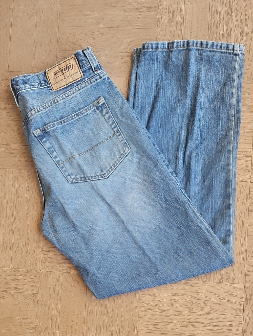Urban Up Light Blue Straight-Leg Jeans